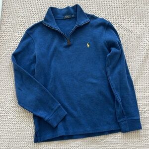 Ralph Lauren Estate-Rib Quarter-Zip Pullover Sweater